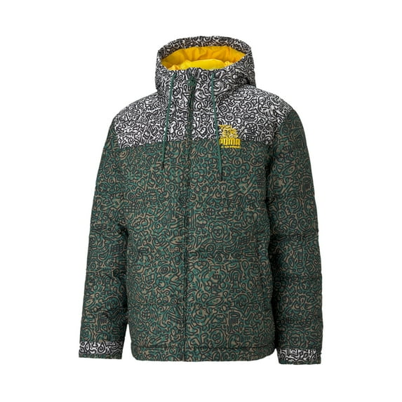 Puma Mr Doodle Men's Insulated Puffer Jacket (Small, Covert Green)
