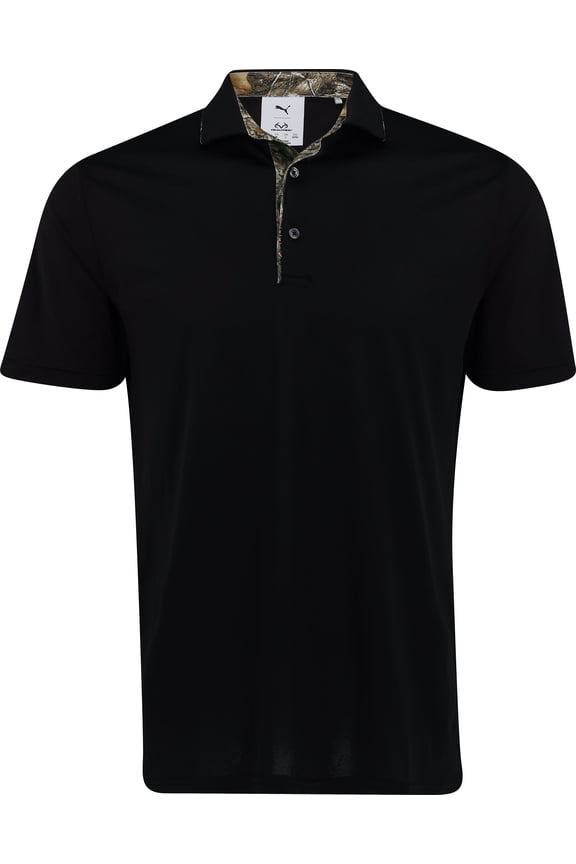 X REALTREE Tipped Puma Black Shirt Men S