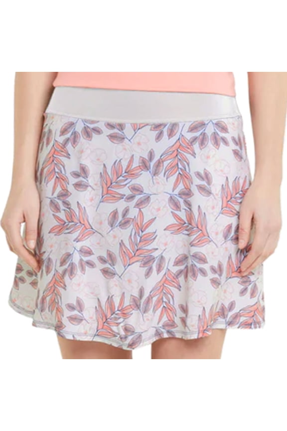 PWRShape Floral Bright White/Carnation Pink Skort Women M