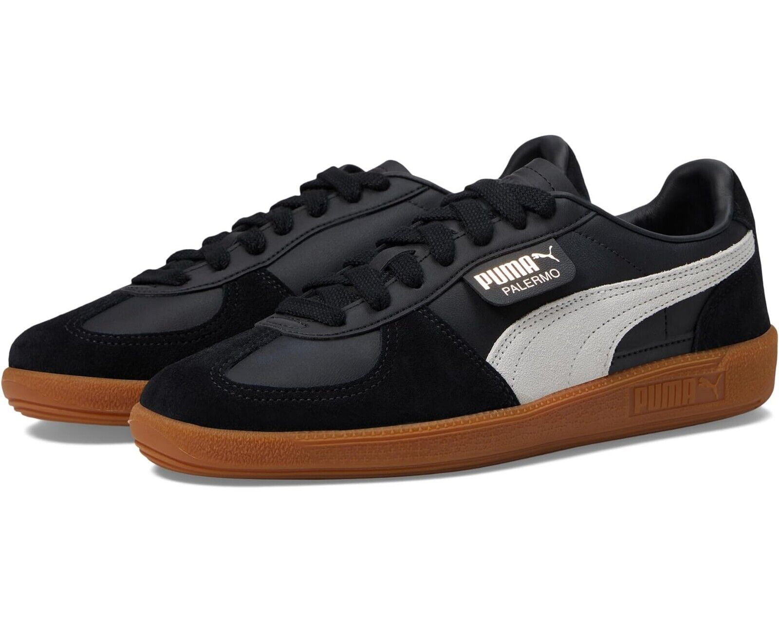 靴 puma palermo 23cm black Puma Palermo Vintage Suede 'Black' (396841-04) Expeditedship