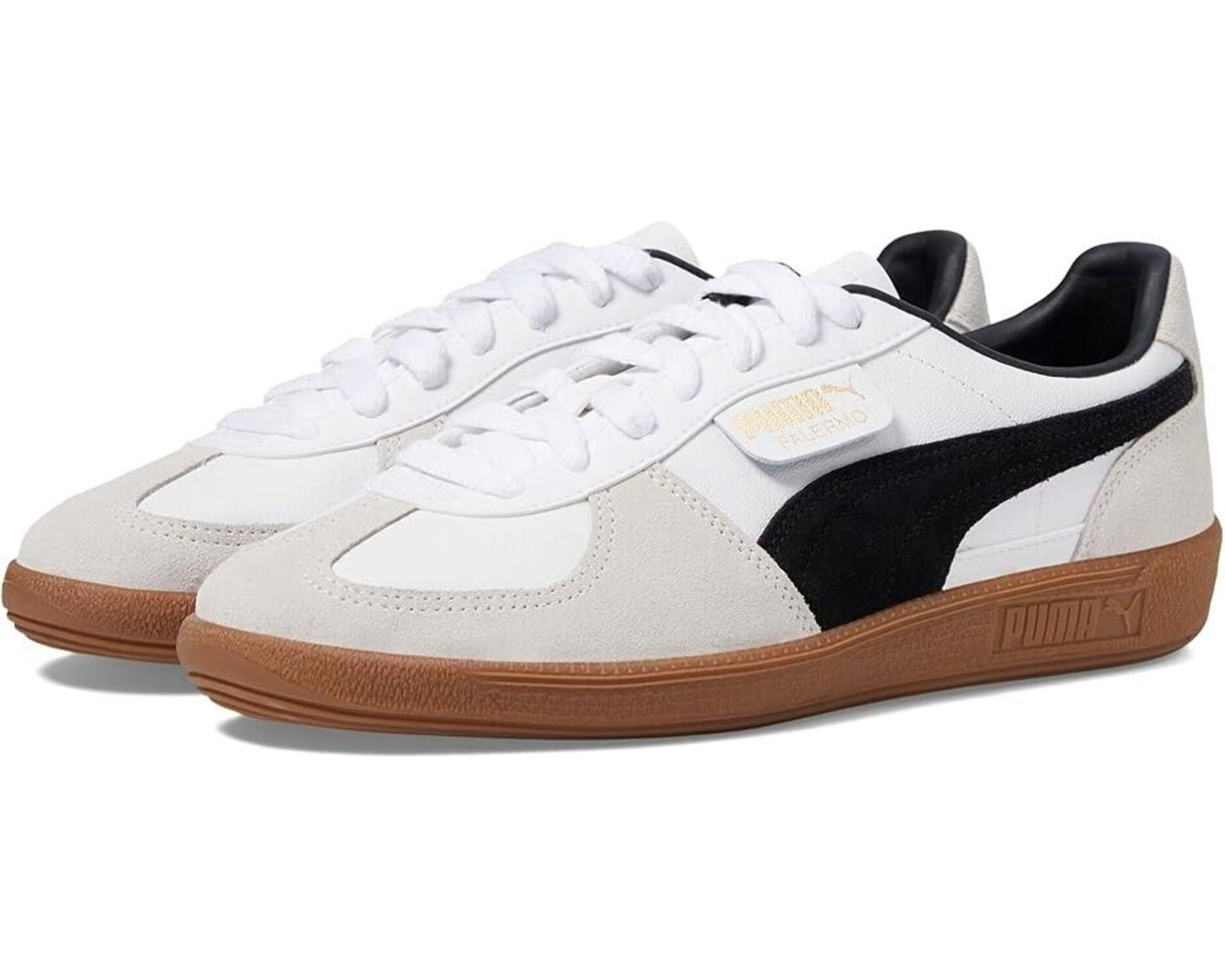 PUMA Palermo 396464-01 Sneakers Men's White Vapor Leather Casual Shoes ...
