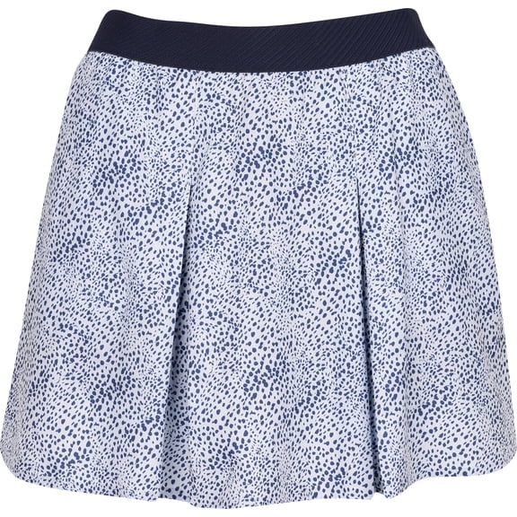Puma Pleated MicroDot White Glow/Deep Navy Skort Women L