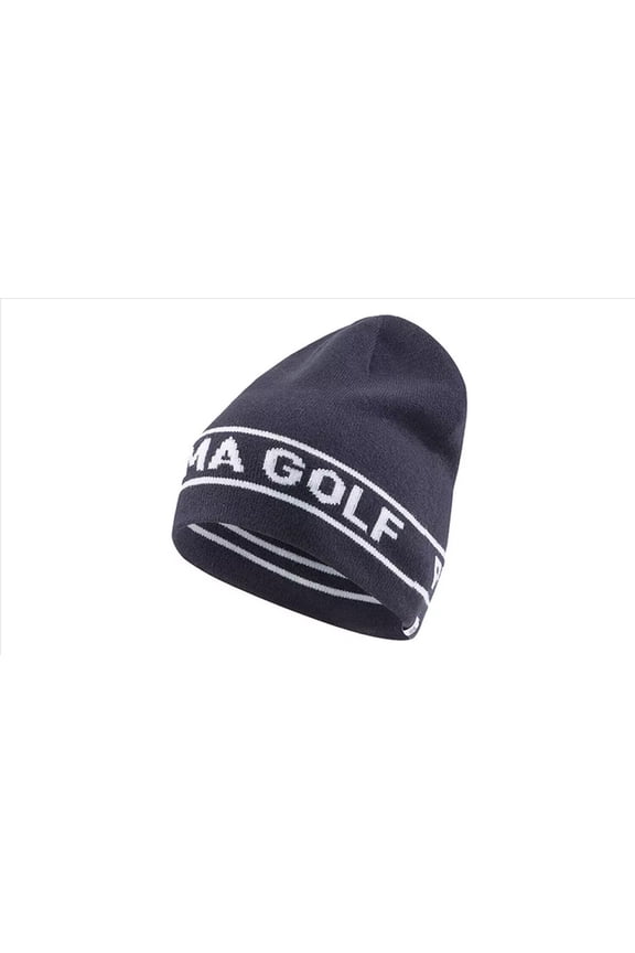 Golf Performance Beanie -02414901- Navy Blazer-Bright White Size OSFA