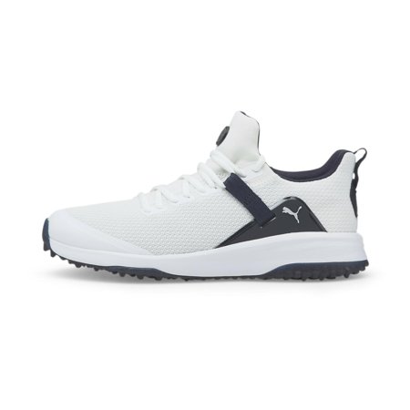 NEW Men's Puma Fusion Evo Spikeless Golf Shoes Puma White / Navy Blazer 8.5 M