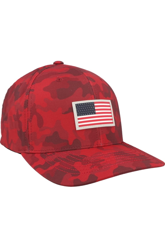 X Volition Camo 6 Panel Strong Red Headwear Men Fits All
