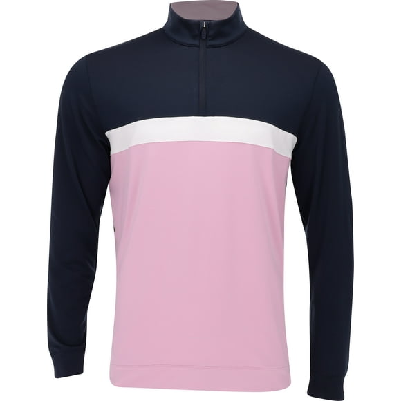Puma Pure ColorBlock 1/4 Zip Deep Navy/Pink Icing Outerwear Men L