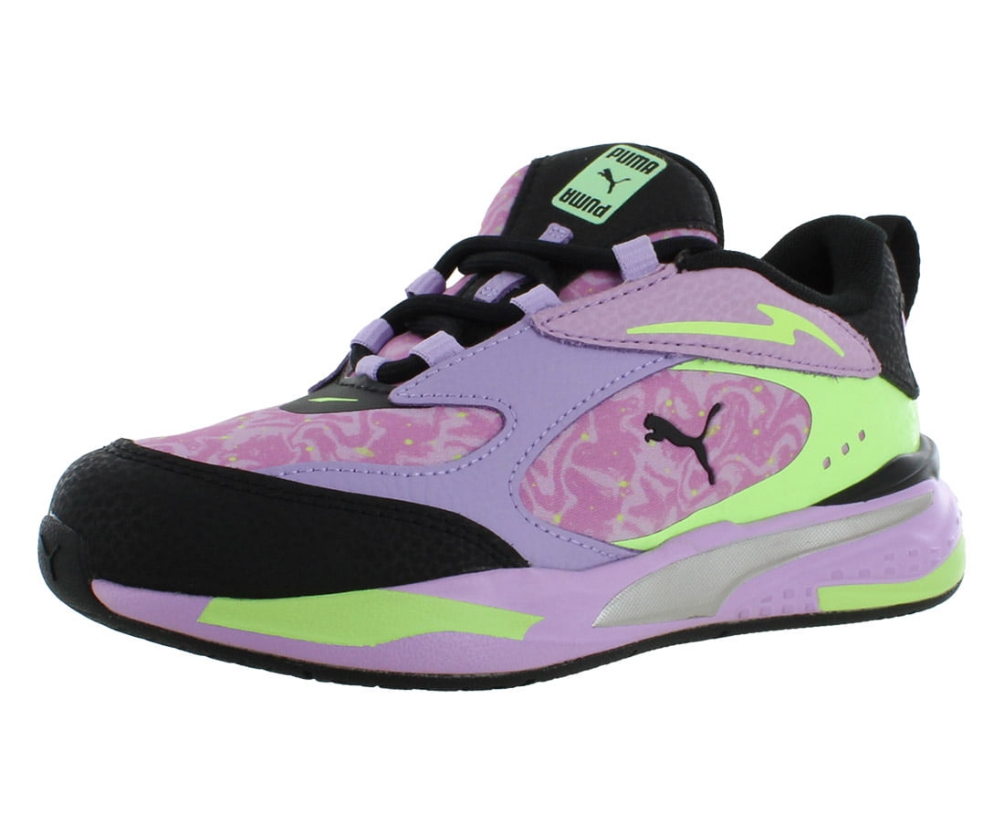 RS-Fast Space Glam PS Girls Shoes Size 1.5, Color: Orchid Bloom/Purple Rose/Fizzy Apple