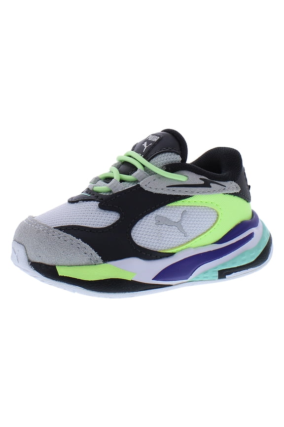 RS Fast Spring Break Alternate Closure Infant/Toddler Shoes Size 8, Color: White/Gray/Phantom Black