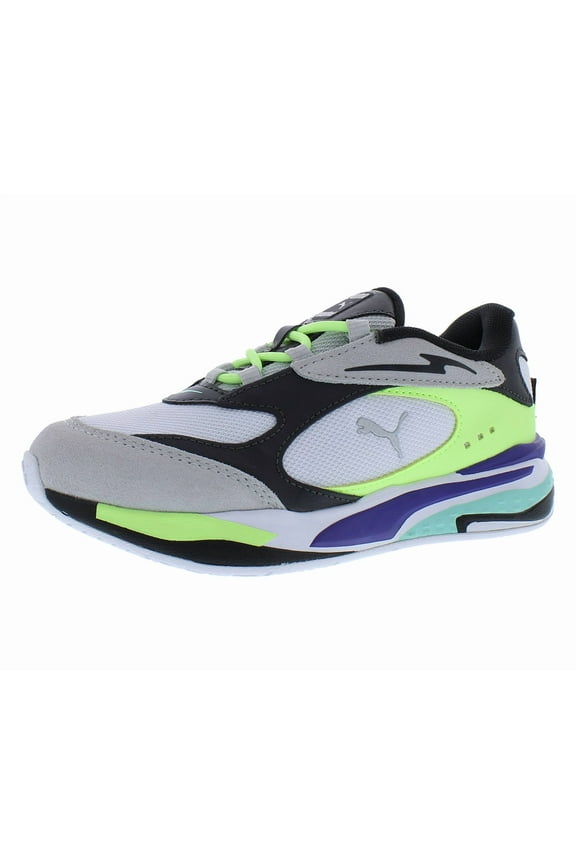 RS Fast Spring Break PS Boys Shoes Size 2, Color: White/Gray/Phantom Black