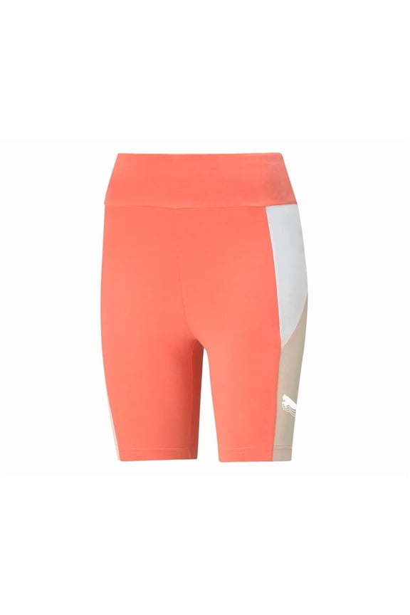 Rebel Short Tight Womens Active Shorts Size S, Color: Coral/White