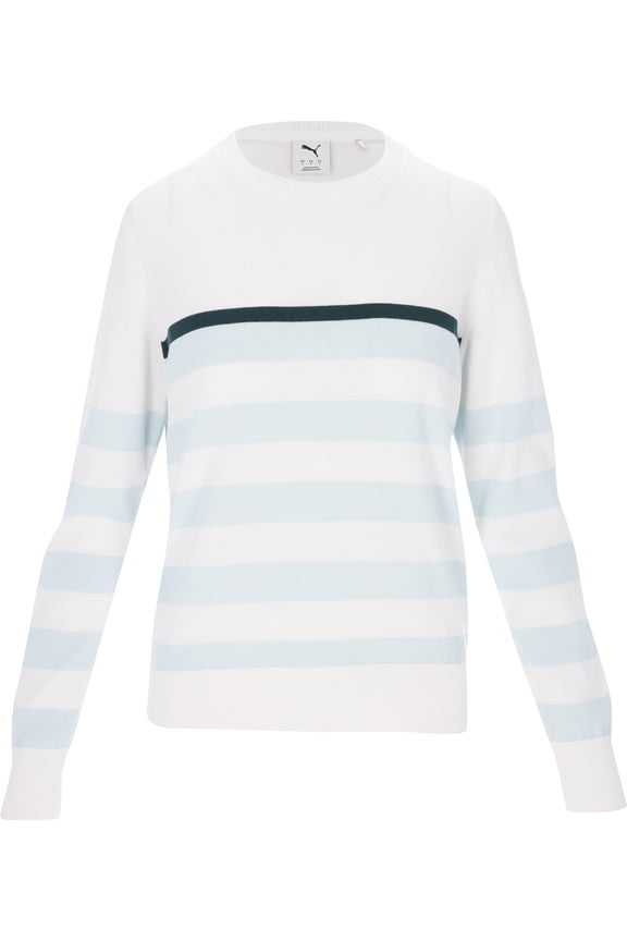 Resort Stripe Sea Glass/White Glow Sweater Women XL