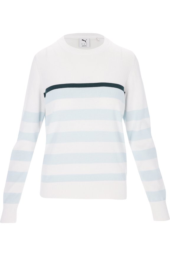 Resort Stripe Sea Glass/White Glow Sweater Women XL