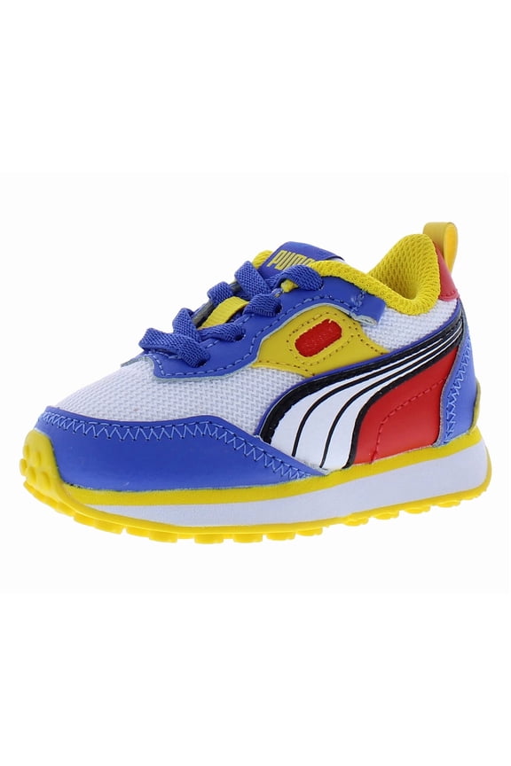 Rider Future Vintage Primary Alternate Closure Infant/Toddler Shoes Size 9, Color: White/Royal Sapphire/Black