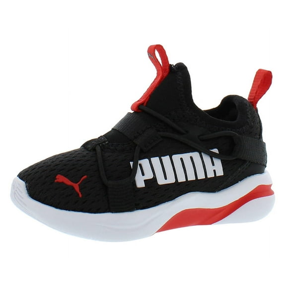 Puma Rift Pop Slip On Infant/Toddler Shoes Size 5, Color: Puma Black/High Risk Red