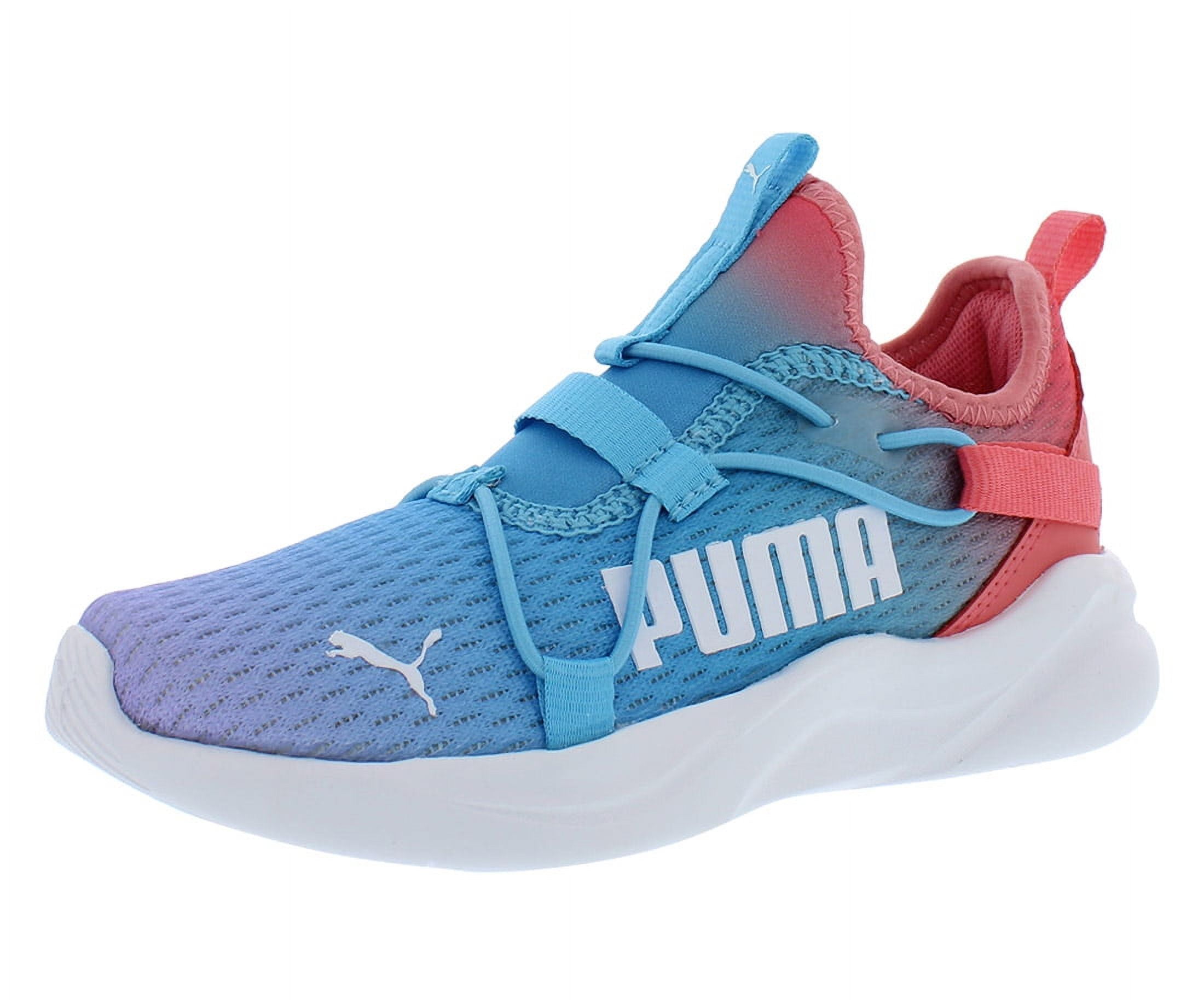 Puma Rift Slip On Ombre Ac Girls Shoes Size Color: Blue/Pink