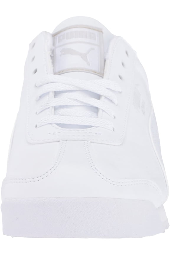 Big Kid's Puma Roma Basic Jr White/White (354259 14) - 4