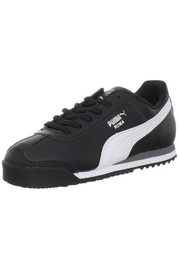 Puma Roma Basic Black/White-Puma Silver 354259-01 Grade-School Size 7