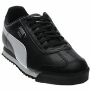 Big Kids Puma Roma Basic JR Black-White-Puma Silver 354259 01 - 4.5