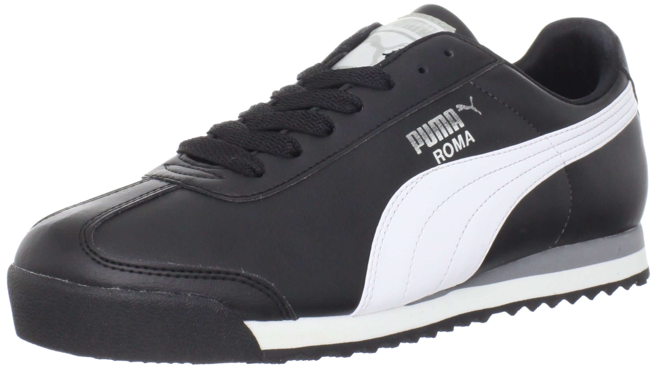Puma Roma Basic Men's Shoes Black/White/Puma Sliver 353572-11 - image 1 of 7