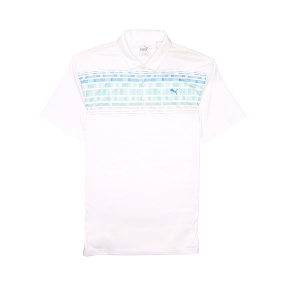 Puma 'Ross Variable' Mens Short Sleeve Polo Shirt (XLarge, Bright White)