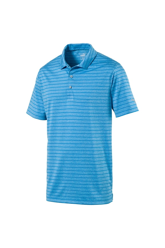 Rotation Stripe Polo Bleu Azur - 57797404 - Size L