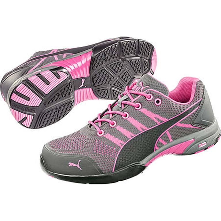 Puma Women\'s Celerity Knit Steel-Toe Safety Work Shoes Grey/Pink Size 9. 5 EUC PUMA SAFETY CELERITY KNIT 2.0 WIDE LOW Safety shoes ASTM EH SR main image 4