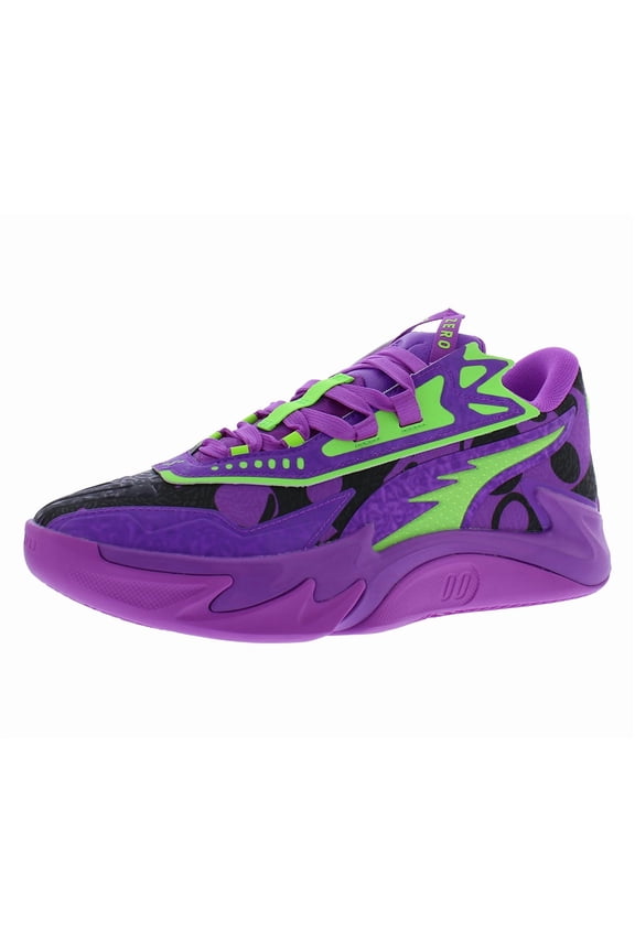 Scoot Zeros II Purple Lab Mens Shoes Size 11, Color: Pure Magenta/Green Glare