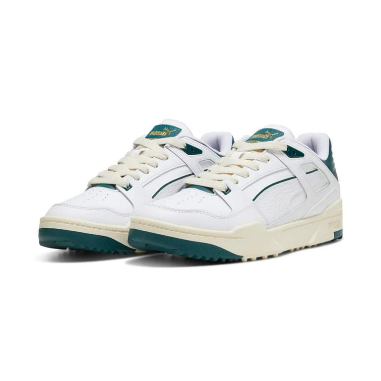 PUMA Golf Slipstream Canvas & Leather Sneaker, 10.5, White  display picture 1