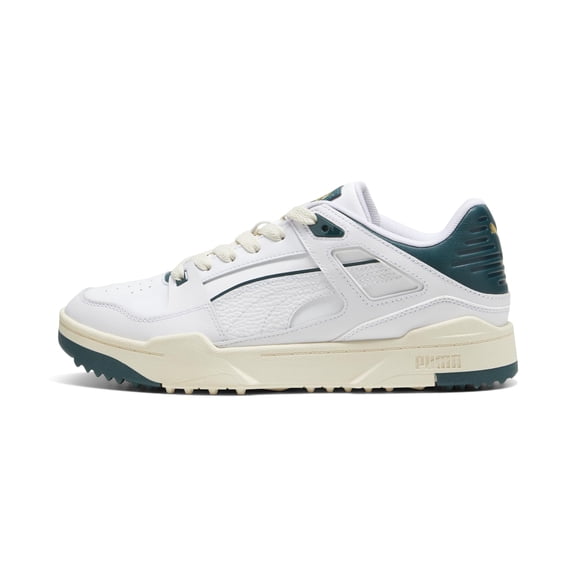 PUMA Golf Slipstream Canvas & Leather Sneaker, 10, White