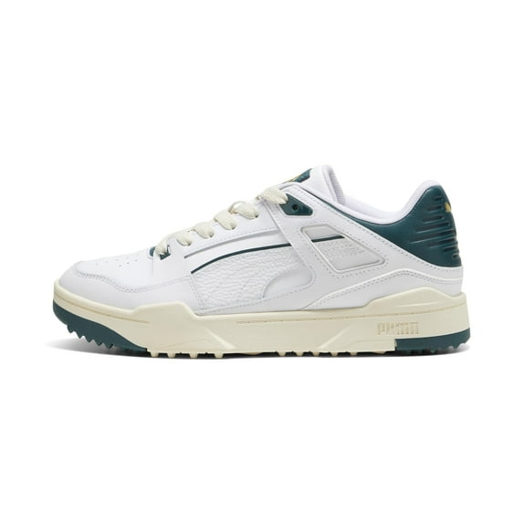 PUMA Golf Slipstream Canvas & Leather Sneaker, 10, White