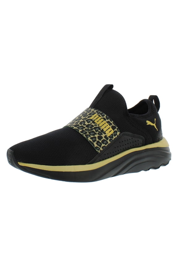 Softride Sophia Wild Leopard Womens Shoes Size 6, Color: Black/Gold