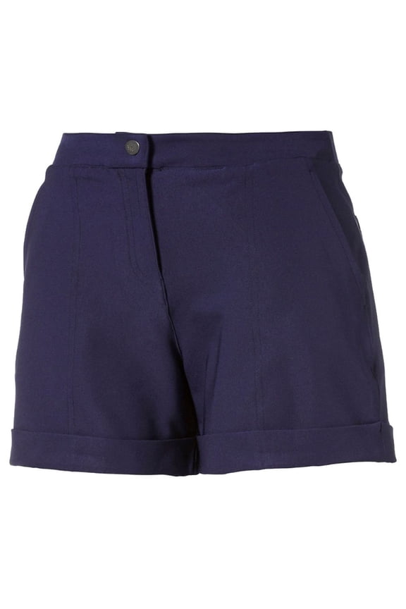 Solid Peacoat Shorts Women XXS