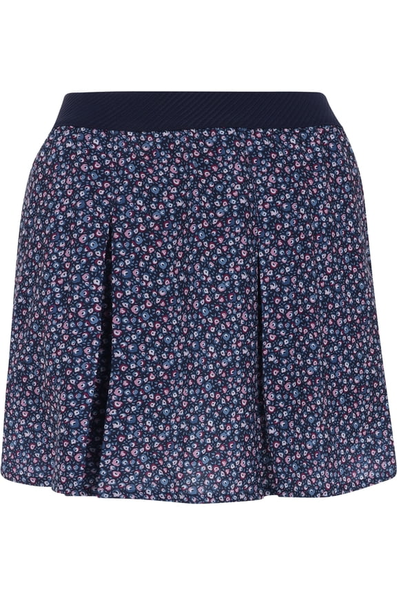 Soto Pleated Deep Navy/Magenta Gleam Skort Women L