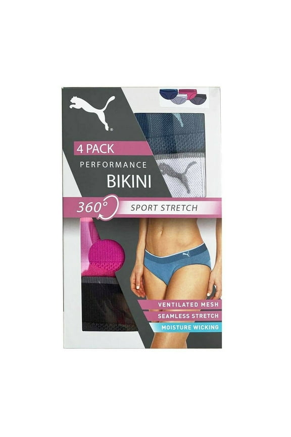 Sport Stretch Seamless Performance Bikini 4 Pack XL