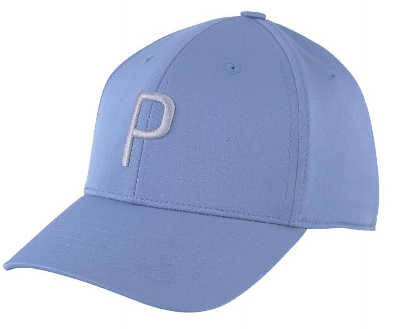 NEW Puma Structured P Cap Tropical Aqua/Navy Blazer Adjustable Golf Hat/Cap