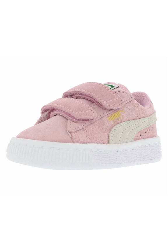 Suede 2 Straps Athletic Infants Shoe Size 5, Color: Pink