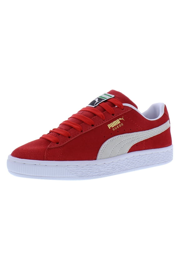 Suede Classic XXI GS Boys Shoes Size 4, Color: Red/Grey