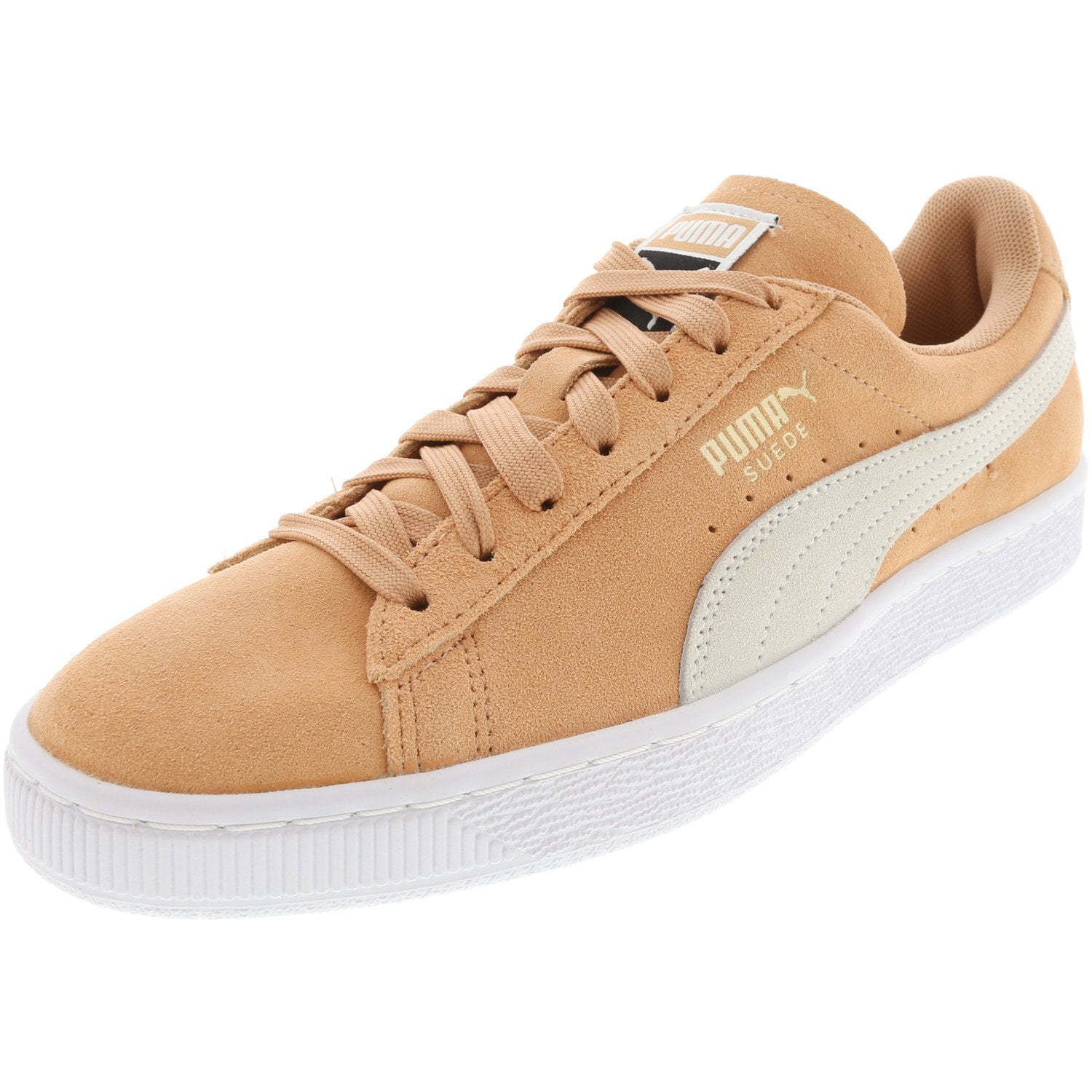  PUMA Womens Suede IRI Wild Classic Sneaker, Lotus-puma White,  6.5