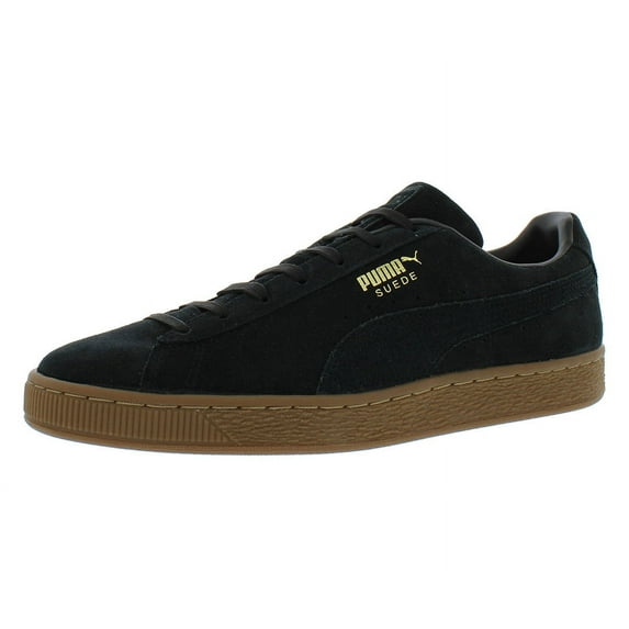 Puma Suede Gum Mens Shoes Size 8, Color: Black