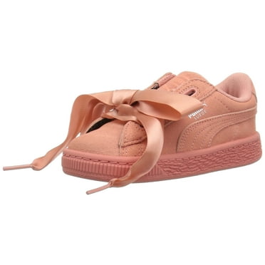 puma suede heart rose