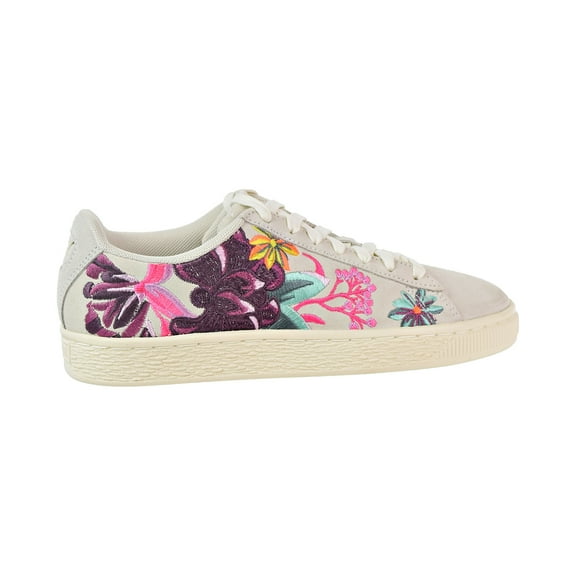 Puma Suede Hyper Emb Women's Shoes Whisper White/Orchid 368137-01