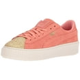 thumbnail image 1 of Puma Suede Platform Glam Jr Sneakers Yellow, 1 of 8