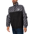 thumbnail image 1 of Puma T7 Logo Panel Light Jacket, Black, 1 of 5