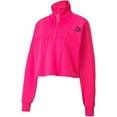 thumbnail image 1 of Puma Tailored For Sport Cropped 1/2 Zip Womens Jackets Size Xl, Color: Fluo Pink, 1 of 1