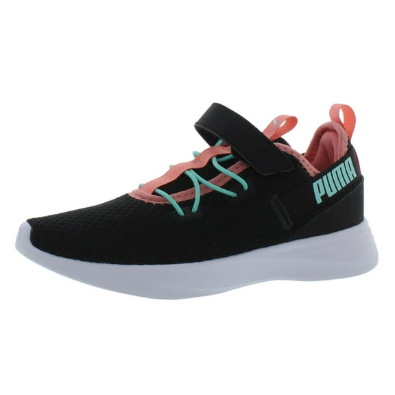 Puma Throttle Girls Shoes Size 11.5, Color: Black/Aruba Blu