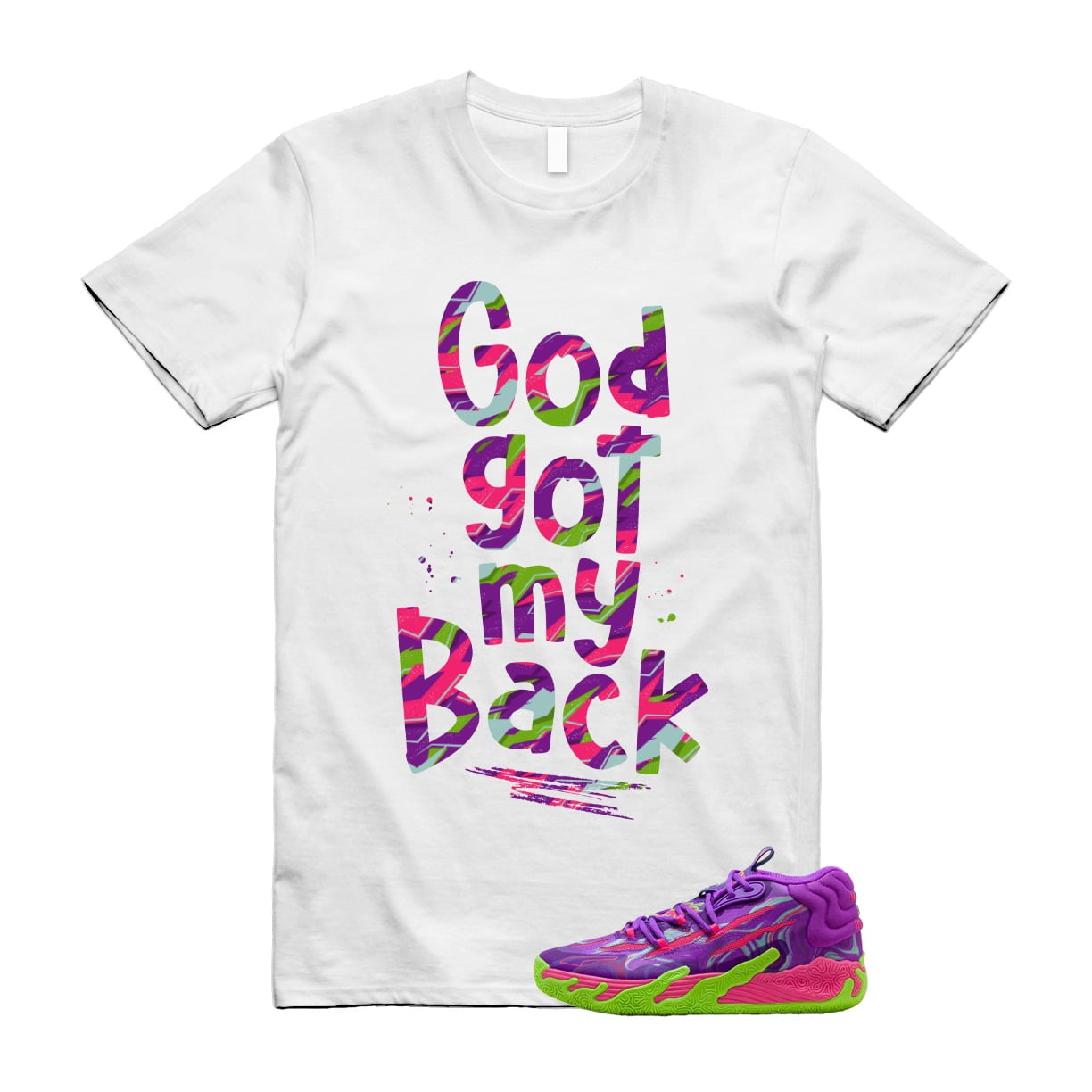 Puma Toxic LaMelo Ball Purple Glimmer Green Gecko 03 Slime T Shirt