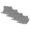 thumbnail image 1 of Puma Unisex 12-Pack Cushioned Quarter Socks, Logo, Solid Colour Grey 35-38 (2.5-5 Uk), 1 of 3