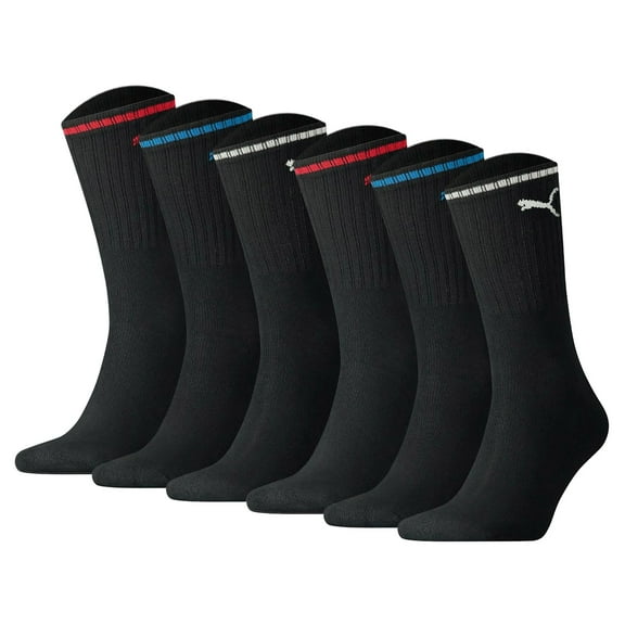 Puma Unisex Socks Cotton Black 12-14 Uk