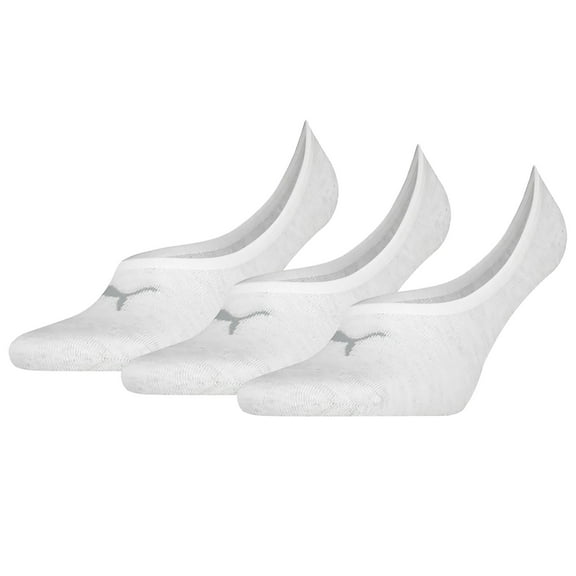 Puma Unisex Socks, Pack Of 3 - Footie, Unicolored Ivory Eur 39-42 (Uk 6-8)