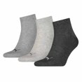 thumbnail image 1 of Puma Unisex Socks, Pack Of 3 - Quarter, Sneaker Grey 39-42, 1 of 1